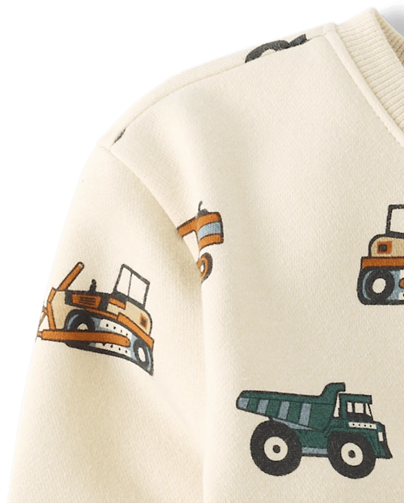 Sweat-shirt en polaire imprimé de qualité supérieure pour bébés et tout-petits garçons
