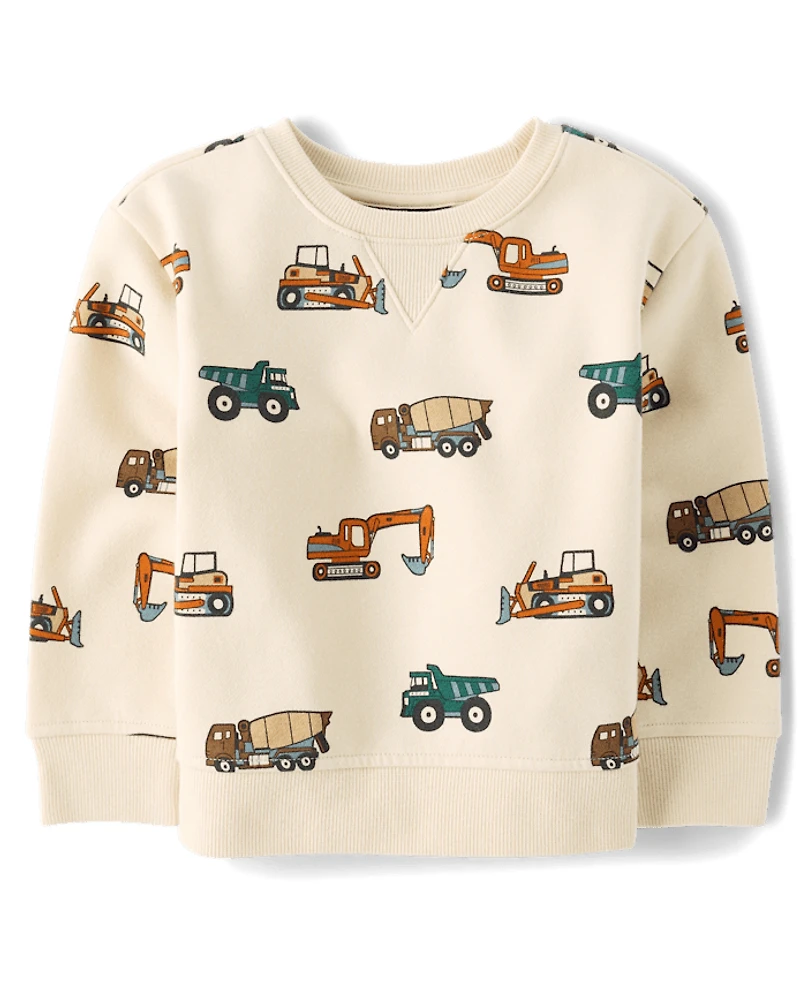 Baby And Toddler Boys Print Premium Fleece Sweatshirt