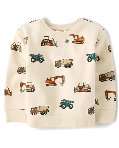 Baby And Toddler Boys Print Premium Fleece Sweatshirt
