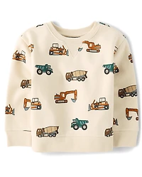 Baby And Toddler Boys Print Premium Fleece Sweatshirt
