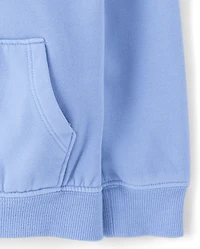 Sweat à capuche zippé en polaire de qualité supérieure teint pièce pour bébé et tout-petit