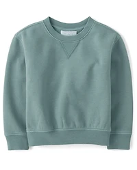 Baby And Toddler Garment Dyed Premium Fleece Sweatshirt