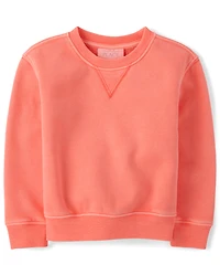 Baby And Toddler Boys Garment Dyed Premium Fleece Sweatshirt