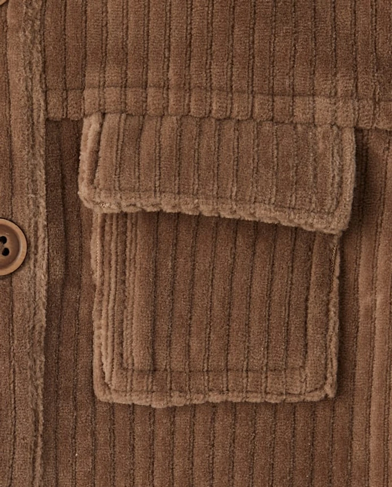 Veste utilitaire en velours côtelé synthétique pour bébé garçon