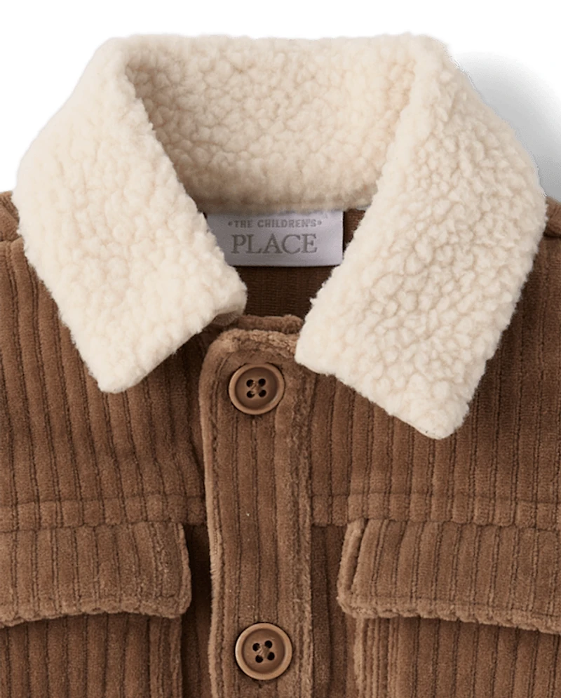 Baby Boys Faux Cord Utility Jacket