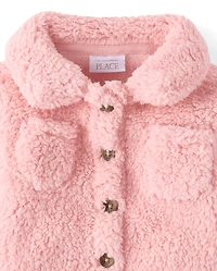 Veste Sherpa pour bébé fille
