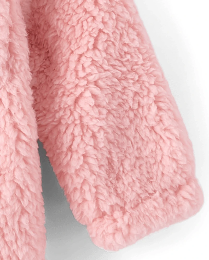 Veste Sherpa pour bébé fille