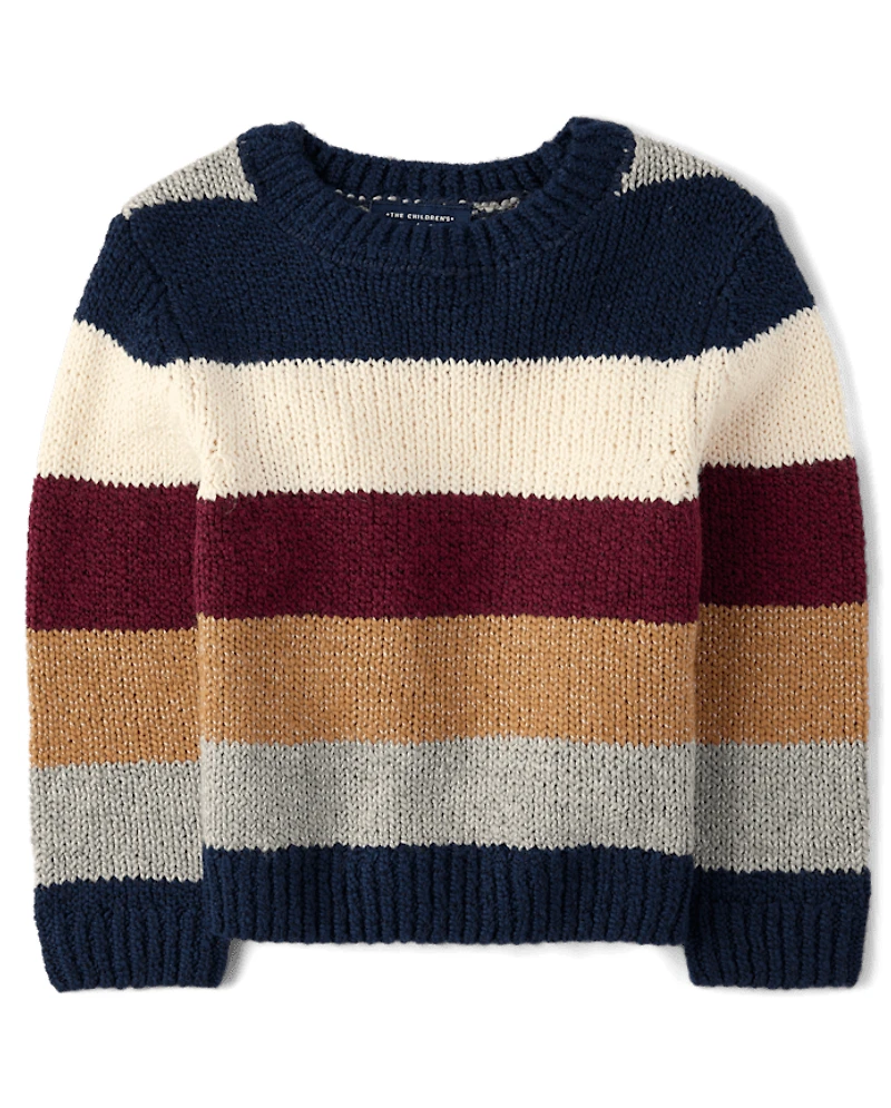 Baby And Toddler Boys Colorblock Sweater