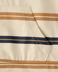 Baby And Toddler Boys Striped Hooded Top