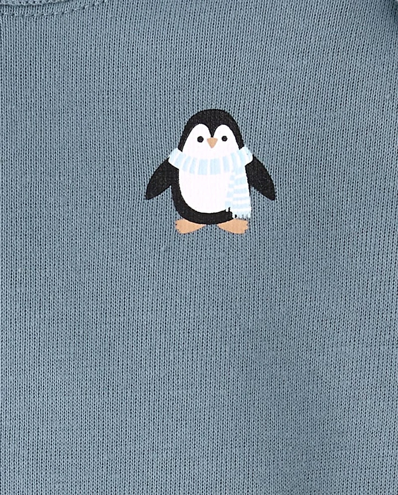 Body bébé garçon pingouin (lot de 4)