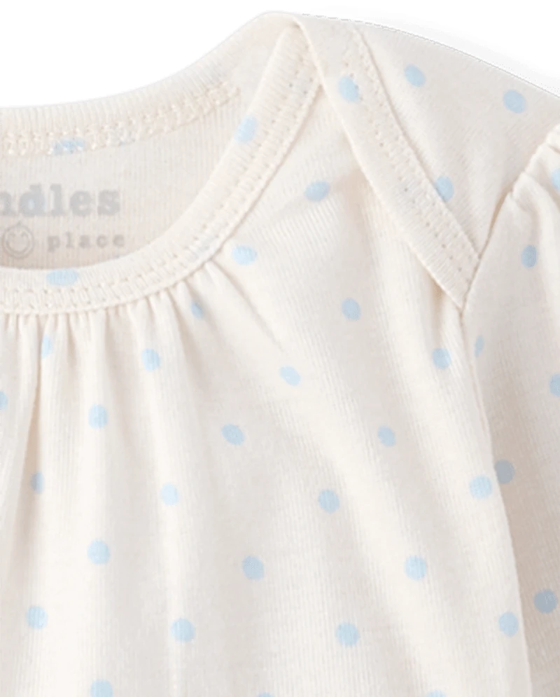 Baby Girls Floral Bow Bodysuit 4-Pack