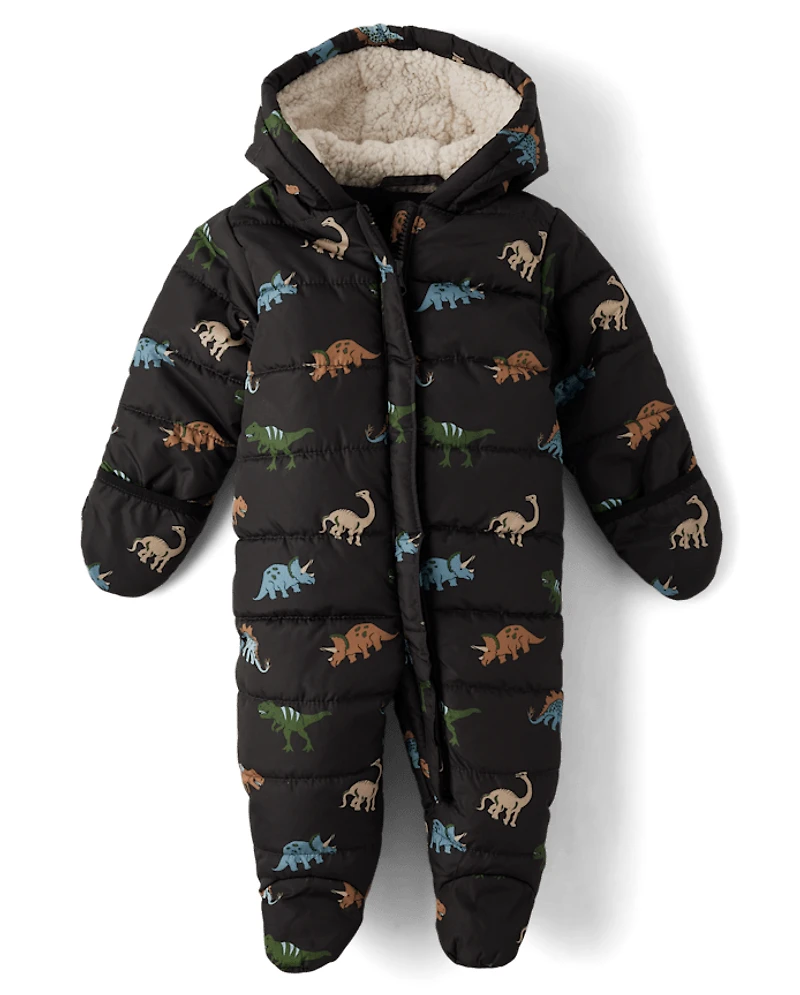 Baby Boys Dino Snowsuit