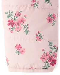 Baby Girls Floral Snowsuit