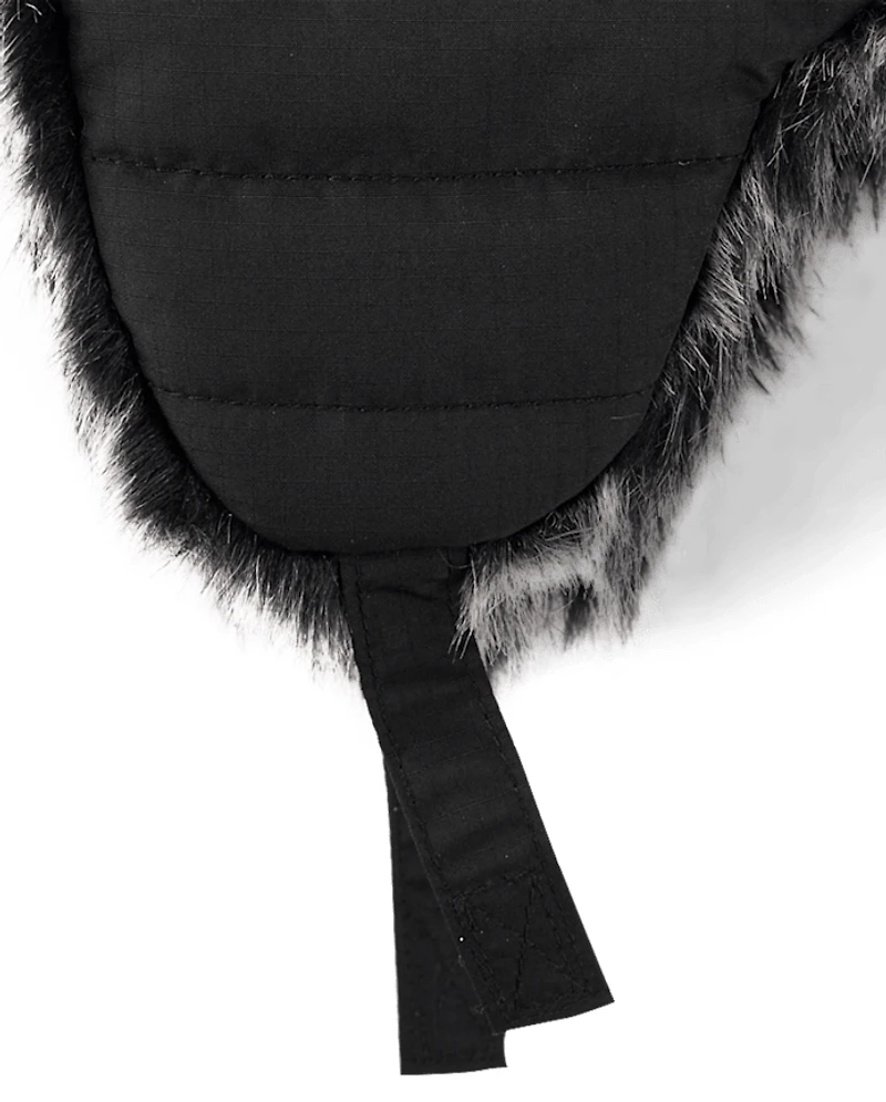 Boys Quilted Trapper Hat