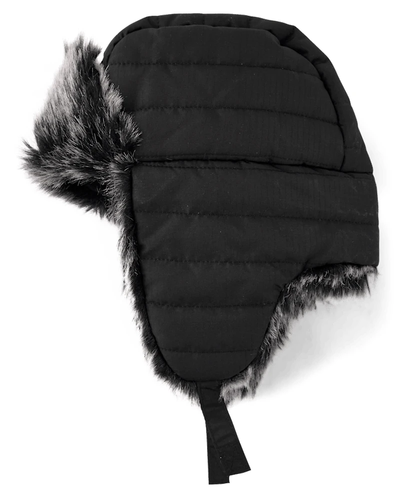 Boys Quilted Trapper Hat