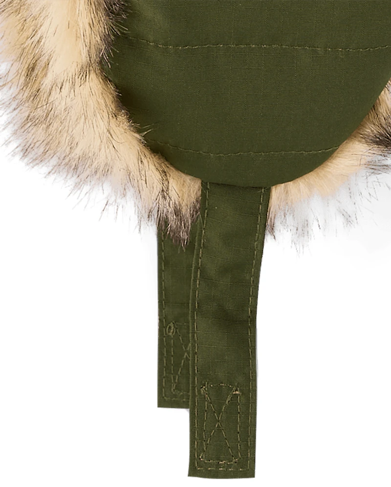 Boys Quilted Trapper Hat