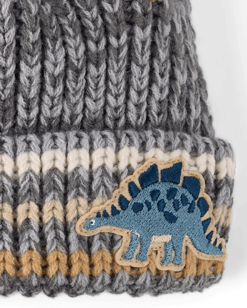 Toddler Boys Embroidered Dino 2-Piece Cold Weather Set