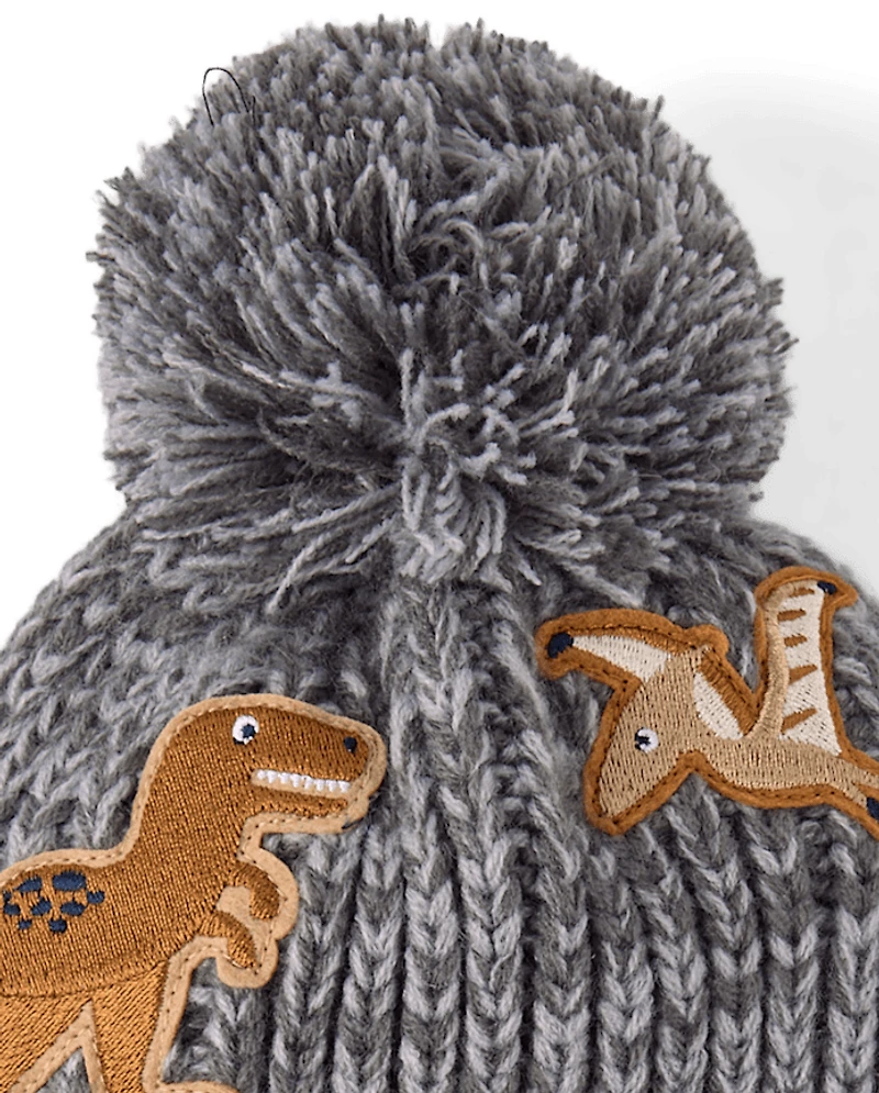 Toddler Boys Embroidered Dino 2-Piece Cold Weather Set