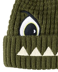 Toddler Boys Embroidered Monster 2-Piece Cold Weather Set