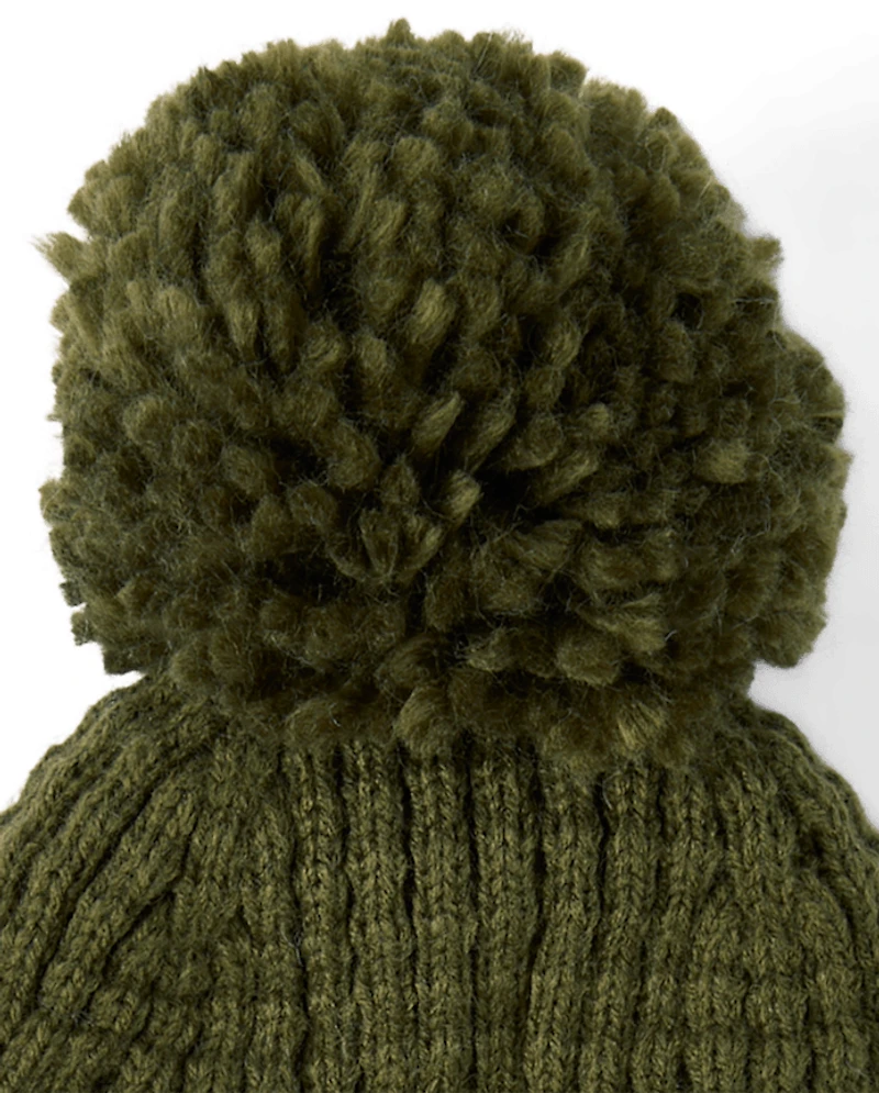 Toddler Boys Embroidered Monster 2-Piece Cold Weather Set