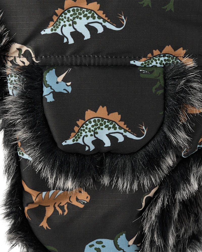 Chapeau de trappeur imprimé pour tout-petits garçons