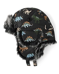 Toddler Boys Print Trapper Hat