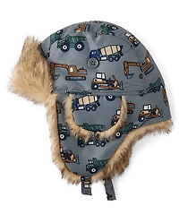 Toddler Boys Print Trapper Hat