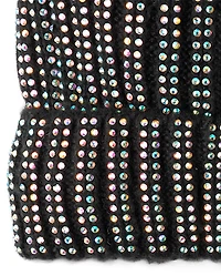 Ensemble 2 pièces à rayures et sequins pour fille, idéal temps froid