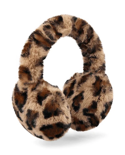 Girls Leopard Ear Muffs