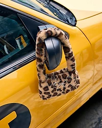 Girls Leopard Rhinestone Bow Shoulder Bag