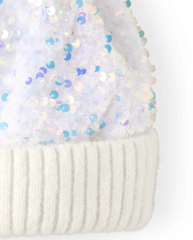 Girls Sequin 2-Piece Cold Weather Set