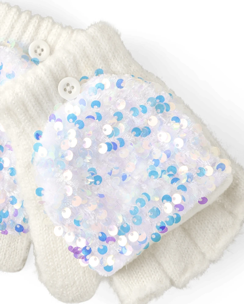 Girls Sequin 2-Piece Cold Weather Set