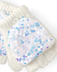 Girls Sequin 2-Piece Cold Weather Set
