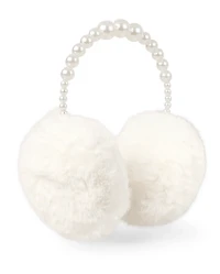 Girls Faux Pearl Ear Muffs