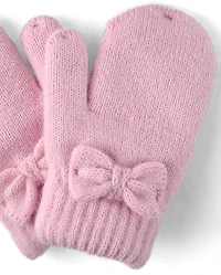 Toddler Girls Bow 2-Piece Cold Weather Set