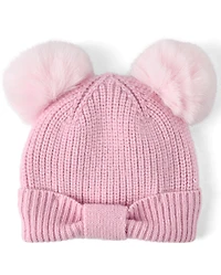 Toddler Girls Bow 2-Piece Cold Weather Set