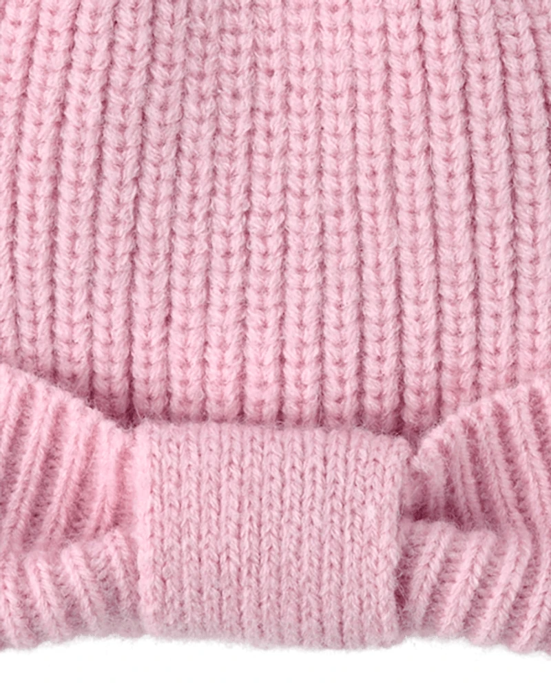 Ensemble 2 pièces pour temps froid avec nœud petite fille