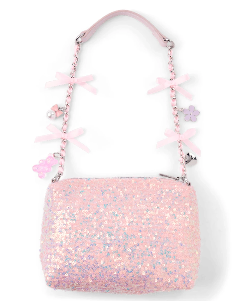 Girls Sequin Charm Bag