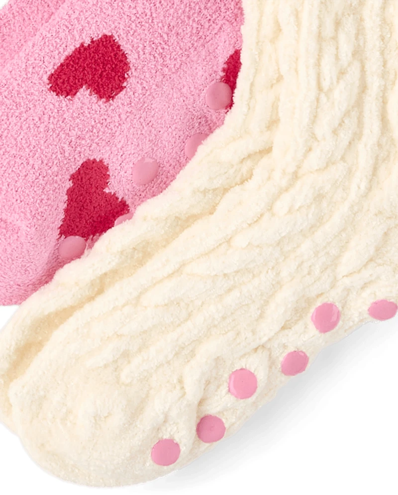 Girls Heart Bow 4-Piece Accessory Set