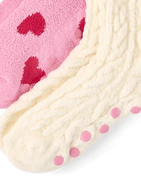 Girls Heart Bow 4-Piece Accessory Set