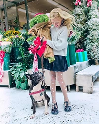 Collants en microfibre à cœur aluminium pour filles