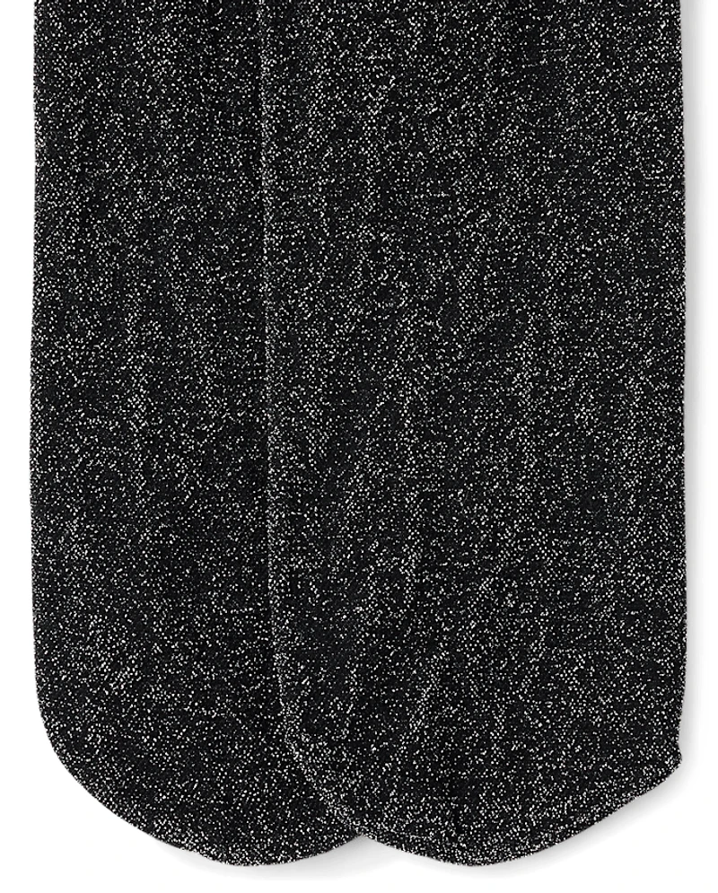 Toddler Girls Shimmer Bow Microfiber Tights 2-Pack