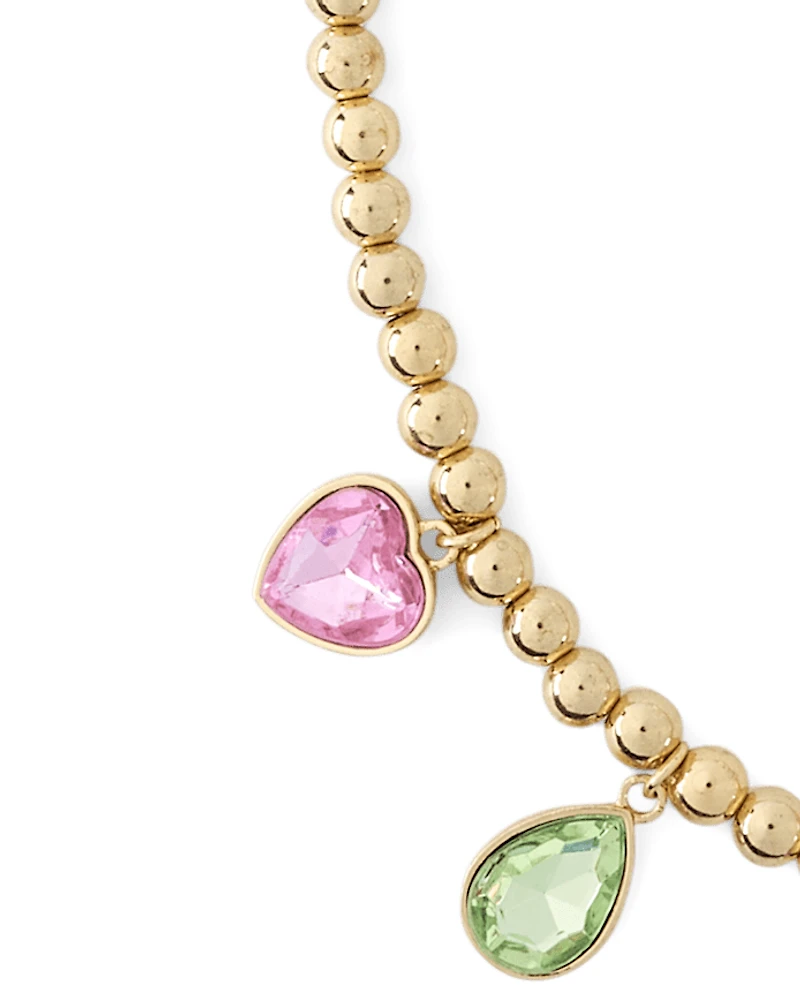 Girls Faux Gemstone Necklace