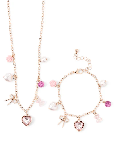 Girls Charm 2-Piece Jewelry Set