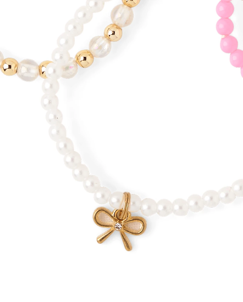 Girls Love Beaded Bracelet 6-Pack