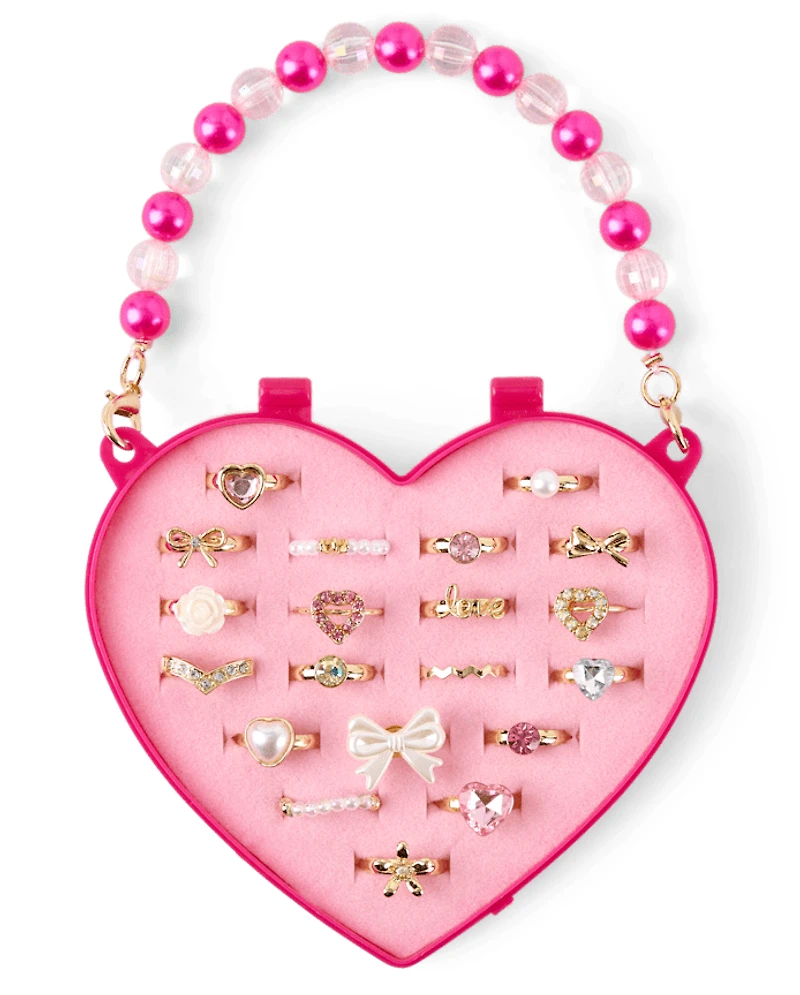 Girls Bow Ring 20-Pack