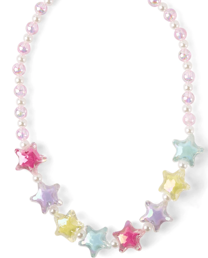 Girls Beaded Star 2-Piece Jewelry Set