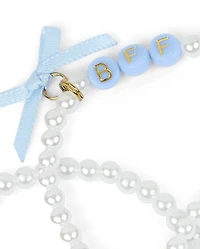 Girls Bow BFF Beaded Bracelet 4-Pack