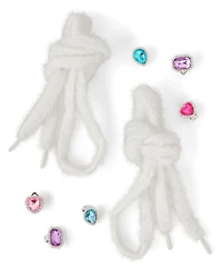 Girls Jeweled Shoe Charm 7-Piece Set