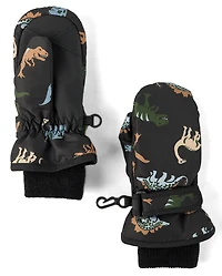 Moufles de ski imprimées pour tout-petits garçons